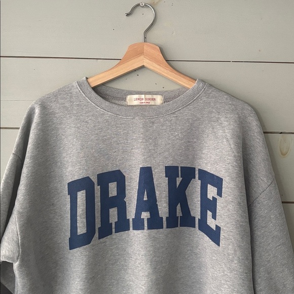 Lemon Ginger DRAKE Collegiate Sweatshirt – Grey/Blue - Picture 2 of 6